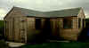 "L" Shaped custom built garage 10 x 20 x 10 x 20