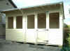 Pent roof Sun chalet / workshop with 2 rooms